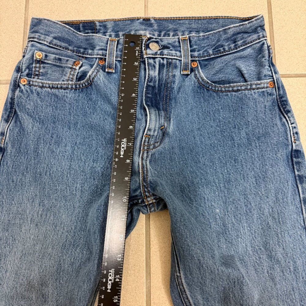 Levi’s 505 Regular Fit Straight Leg Jeans Size 30x34 - Picture 3 of 6